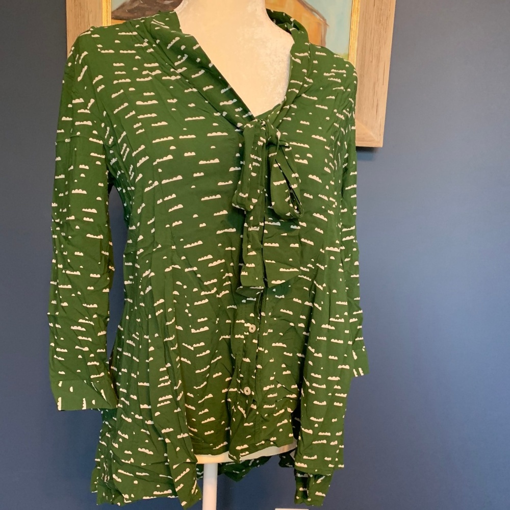 Anthro/Maeve sz Med high low blouse *like new